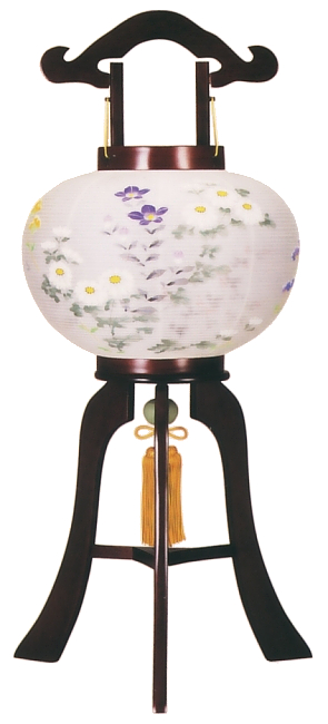 紫紅10号絹二重絵入（木製・電気コード式）