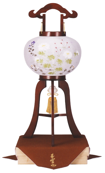 銘木桜10号絹二重無地桐箱入（木製・電気コード式）