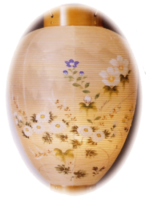 別選竹絹二重絵入風鎮付（木製・電池式）