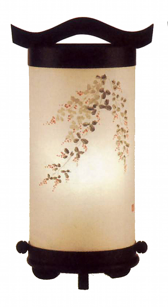回忌灯　手描き絵　20号　萩（電池式・LED仕様）