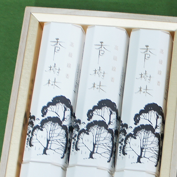 短寸6把入　高級線香『香樹林』(桐箱入り)