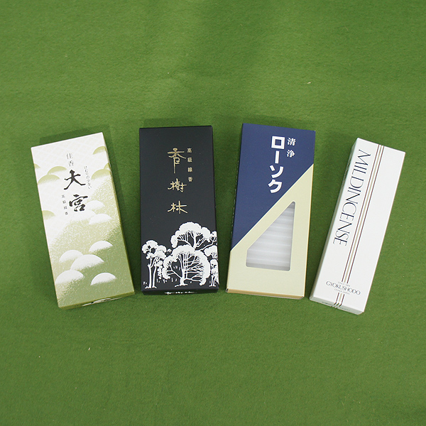 実用線香詰め合わせ　3種＋ローソクセット