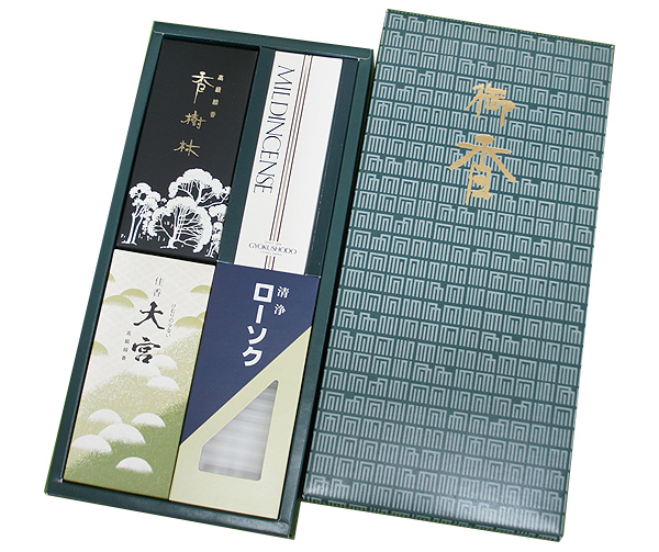 実用線香詰め合わせ　3種＋ローソクセット