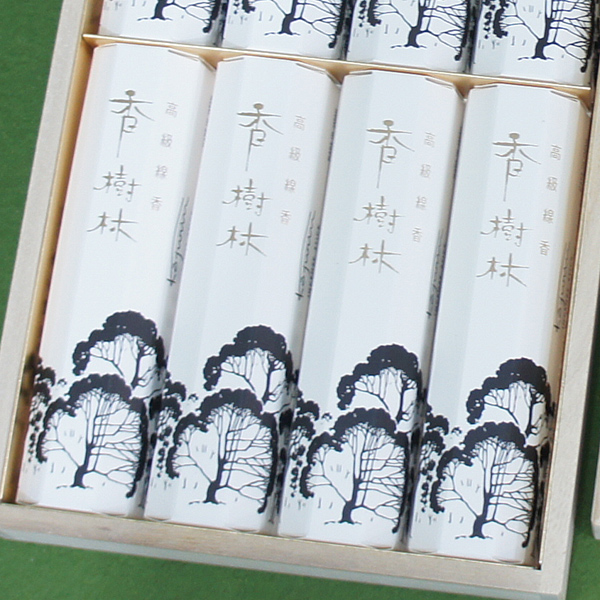 短寸8把入　高級線香『香樹林』(桐箱入り)