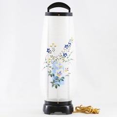 盆提灯: 回転あけぼの 5号 芙蓉 プラスチック製 電気コード式