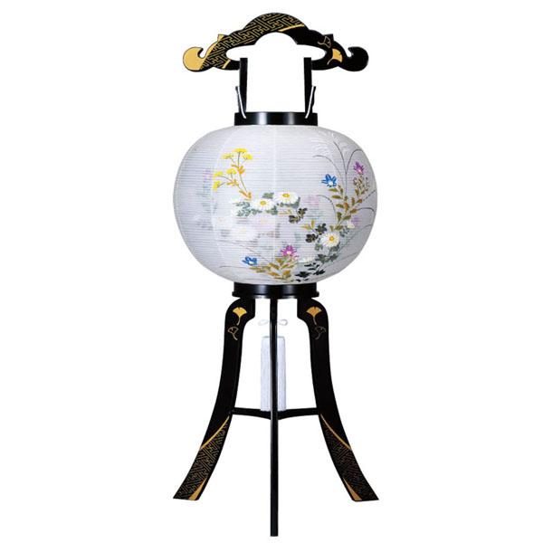 花印 綾型蒔絵 絹二重 絵入 プラスチック製 電気コード式