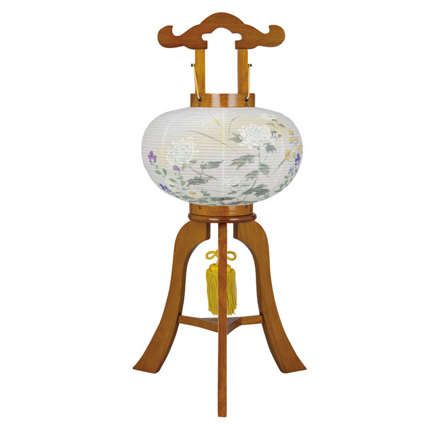 萩の香 絵入 木製 電気コード式