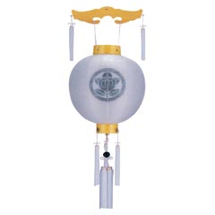 盆提灯: 御殿丸 白木 絹二重 無地 神道用 木製 電池式（コードレス：LED仕様） 【家紋入代込】