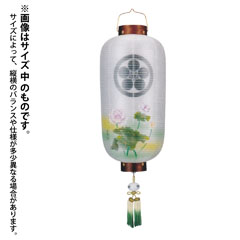 盆提灯: 門提灯 欅 絹二重 電池式（コードレス：LED仕様） 木製【家紋入代込】