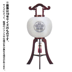 盆提灯: 桜 絹二重 無地 電気コード式 木製【家紋入代込】