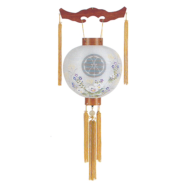 御殿丸 芙蓉 木製 電気コード式 【家紋入代込】