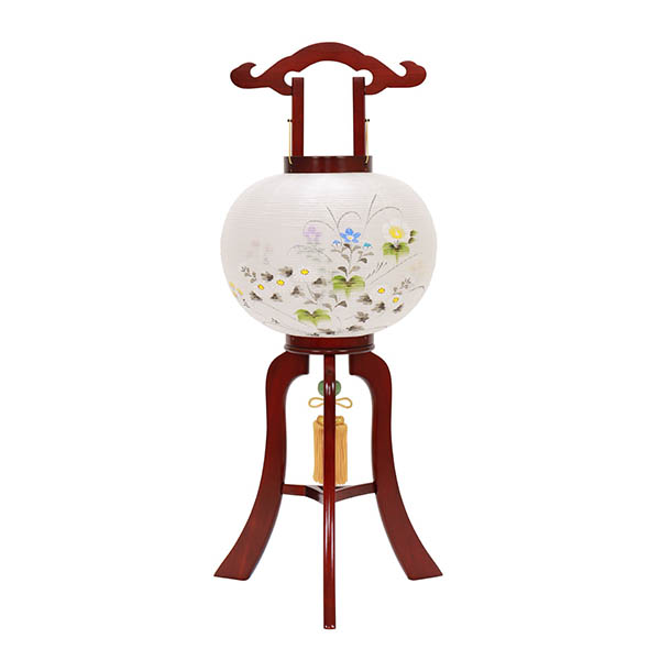 美奉 絹二重 絵入 木製 電気コード式