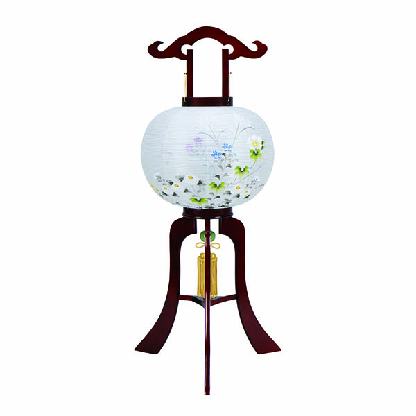 美奉 絹二重 絵入 木製 電気コード式
