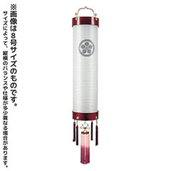 住吉 桜 絹二重 無地 木製 電気コード式 【家紋入代込】