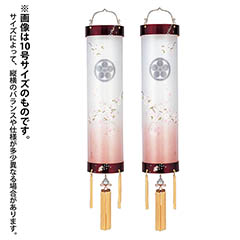 住吉 春慶塗 蒔絵 絹二重 染井吉野 対柄 (一対入り) 木製 電気コード式 【家紋入代込】