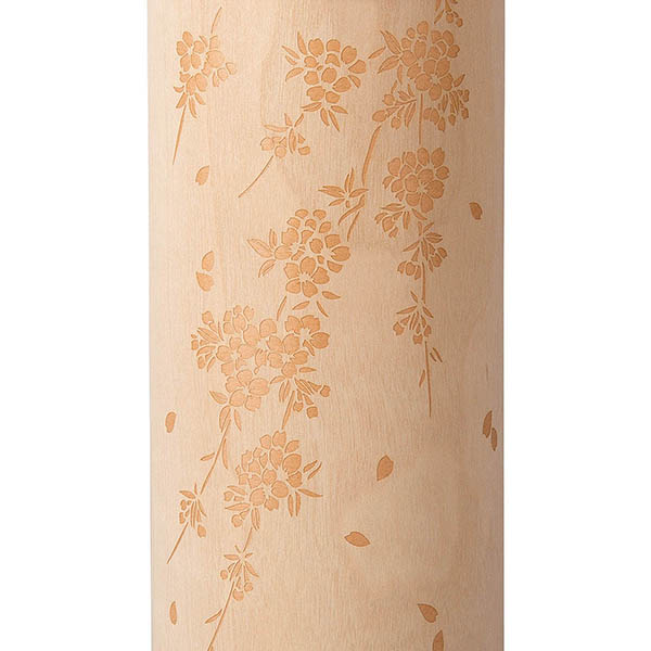 樹峰　 盆提灯　ANDON 30号L 桜 天然突板 切り絵　詳細画像