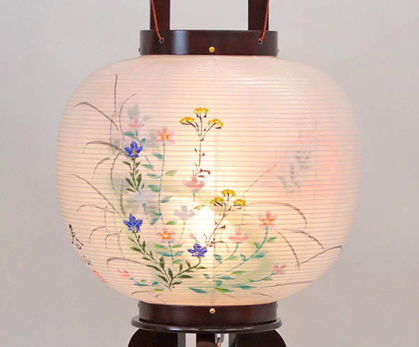 盆提灯 井上為吉 行灯 桜 絹二重 優美 対柄 (一対入り) 詳細画像 井上為吉 盆提灯 行灯 桜 絹二重 優美 対柄 (一対入り) 詳細画像
