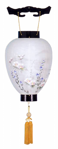 本塗黒　花結　絹二重（電池式・LED仕様）