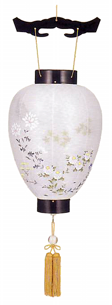 黒檀調　花楓　絹二重（電池式・LED仕様）
