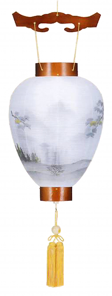 けやき調　松風　絹二重（電池式・LED仕様）