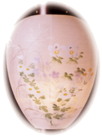 銘木別選桜絹二重絵入玉香炉付      