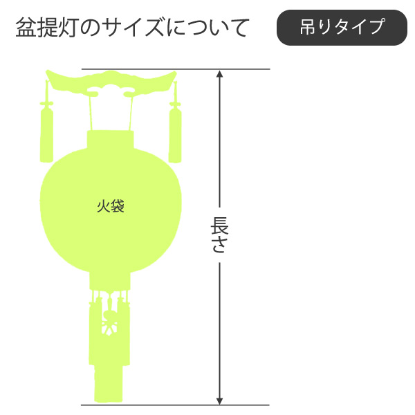 樹峰　 盆提灯　御所提灯 桜 絹二重 無地　詳細画像