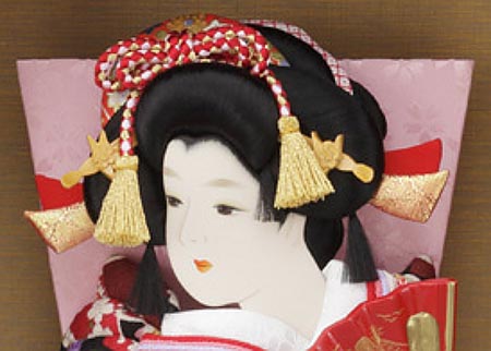 塗桐額飾り　春の華