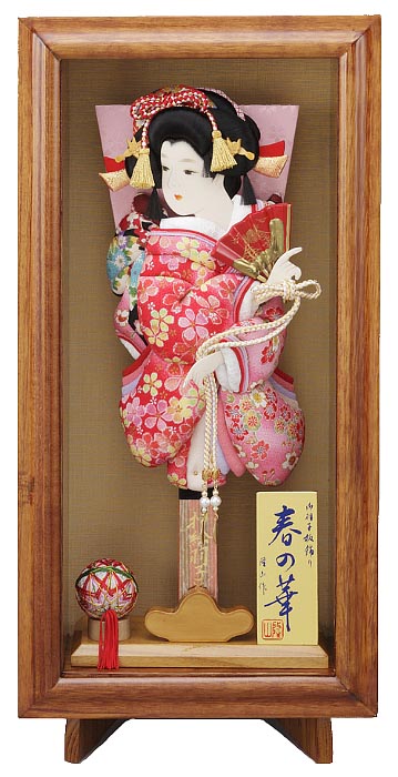 塗桐額飾り　春の華