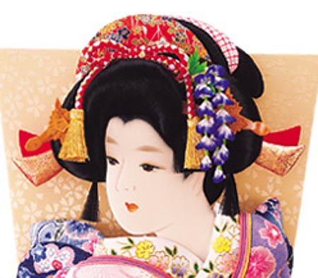 縮緬押絵板　しおり　藤娘