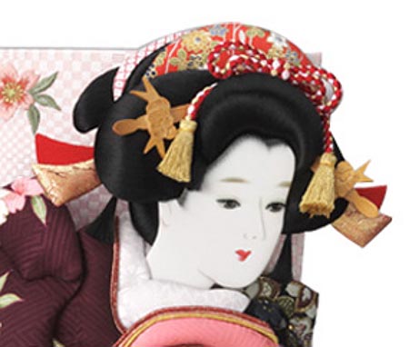 友禅正絹押絵板　京染正絹振袖　汐汲