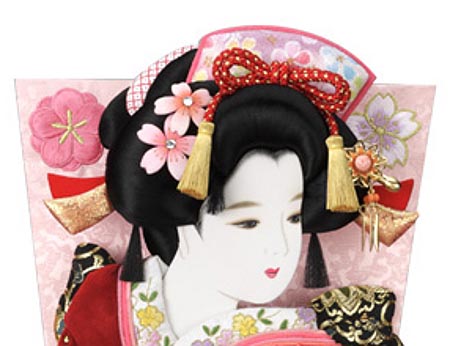 正絹絞りベルベット刺繍押絵板　新桜小町振袖　浅妻