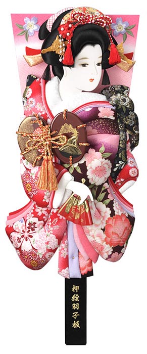 友禅正絹／縮緬友禅押絵板　あやか　浅妻