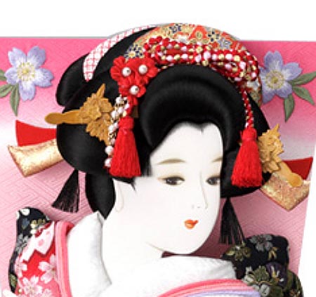 友禅正絹／縮緬友禅押絵板　あやか　汐汲