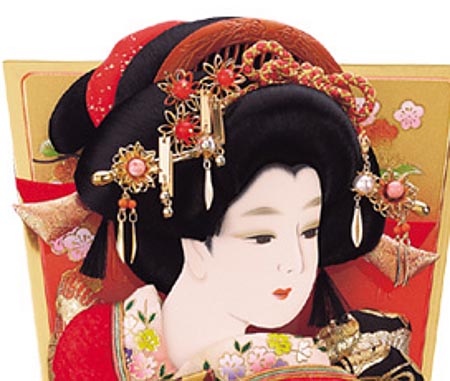正絹押絵板　新正絹振袖　汐汲