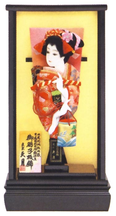 金襴 黒塗面取ケース