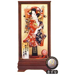 吉祥紋　宝尽し　花梨塗ケース・オルゴール