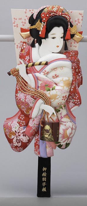 友禅正絹／縮緬友禅押絵板　あやか　汐汲