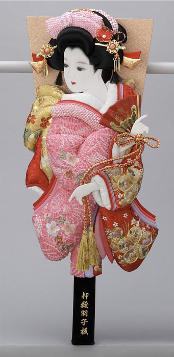 正絹絞り／金駒刺繍押絵板　絢爛　道成寺