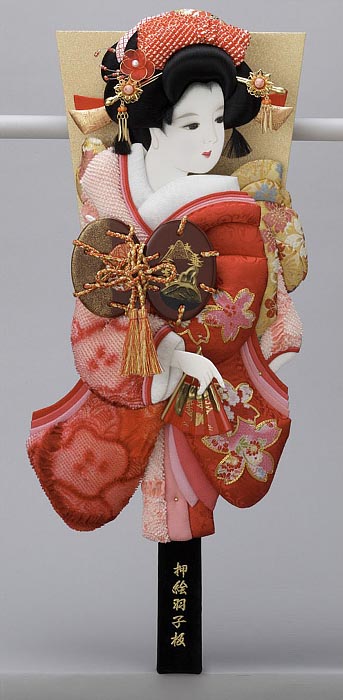 正絹絞り／金駒刺繍押絵板　絢爛　浅妻