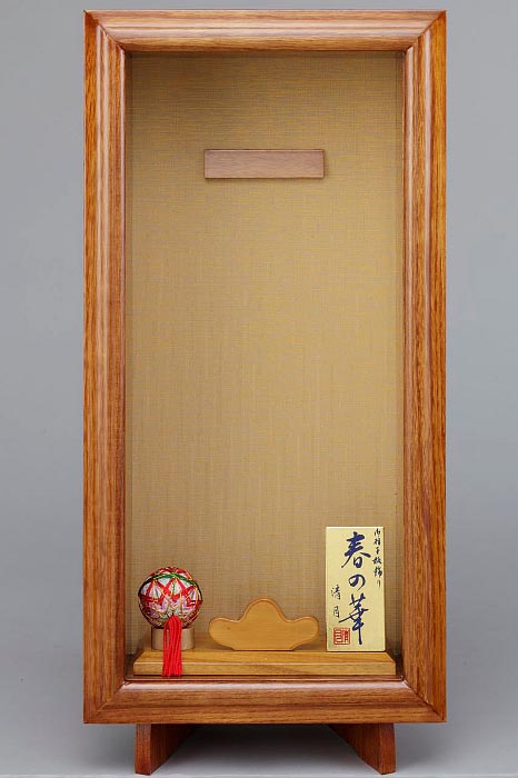 塗桐額飾り　春の華