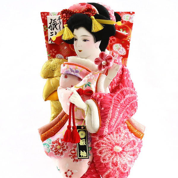 羽子板　大型　23号　台付き　緋扇流古今押絵　汐汲　立札付き 羽子板 大型 23号 台付き 緋扇流古今押絵 汐汲 立札付き 羽子板