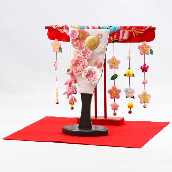 羽子板 美山 つまみ細工 羽子板 ピンク 花満開桜橘几帳 敷き布セット 詳細画像 美山 羽子板 つまみ細工 羽子板 ピンク 花満開桜橘几帳 敷き布セット 詳細画像
