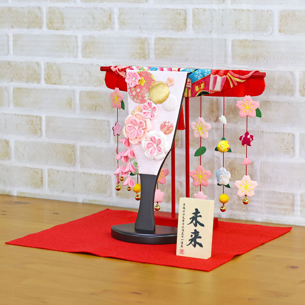 羽子板 美山 つまみ細工 羽子板 ピンク 花満開桜橘几帳 敷き布セット 詳細画像 美山 羽子板 つまみ細工 羽子板 ピンク 花満開桜橘几帳 敷き布セット 詳細画像