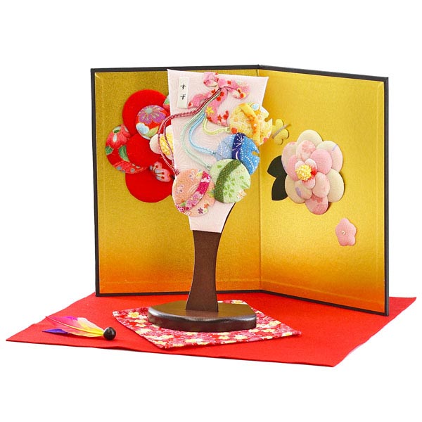 羽子板 守田 ちりめん細工 姫羽子板 すず 花満開屏風 敷き布セット 詳細画像 守田 羽子板 ちりめん細工 姫羽子板 すず 花満開屏風 敷き布セット 詳細画像