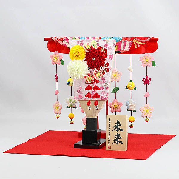 羽子板 守田 つまみ細工 丸菊と赤菊 3-55 髪飾り付き 花満開桜橘几帳 敷き布セット 詳細画像 守田 羽子板 つまみ細工 丸菊と赤菊 3-55 髪飾り付き 花満開桜橘几帳 敷き布セット 詳細画像