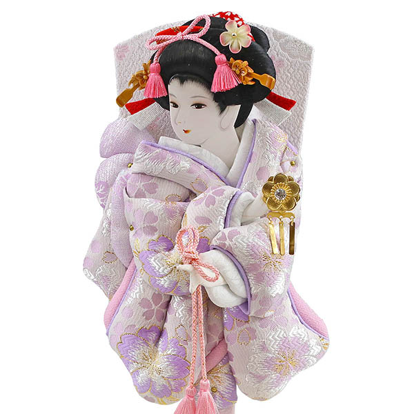 羽子板 吉徳 淡色羽子板 白/紫 枠なし アクリルケース飾り 詳細画像 吉徳 羽子板 淡色羽子板 白/紫 枠なし アクリルケース飾り 詳細画像