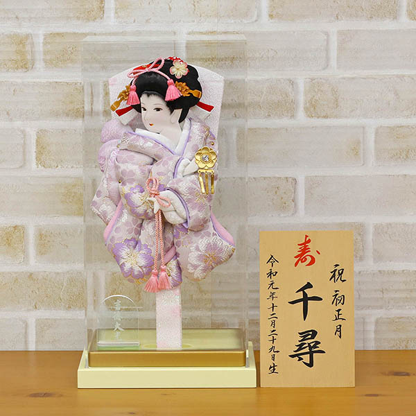 羽子板 吉徳 淡色羽子板 白/紫 枠なし アクリルケース飾り 詳細画像 吉徳 羽子板 淡色羽子板 白/紫 枠なし アクリルケース飾り 詳細画像