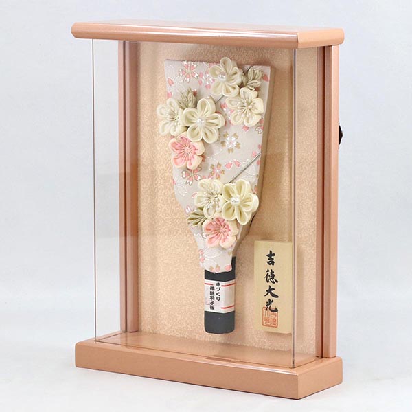 吉徳羽子板飾りピンク