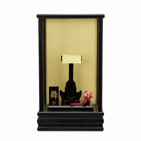 舞 黒木目 かぶせ ガラスケース 8号羽子板用 (羽子板別売り)