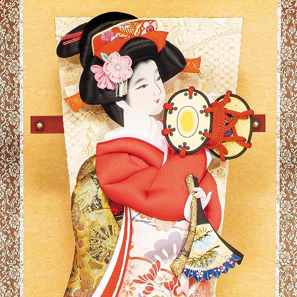 羽子板 平安豊久 摩耶作 浅妻 パノラマガラスケース飾り 詳細画像 平安豊久 羽子板 摩耶作 浅妻 パノラマガラスケース飾り 詳細画像
